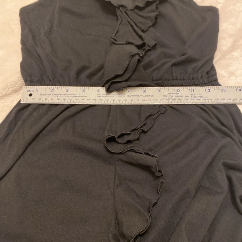 Express Black Ruffle Midi Dress - Picture 9 of 11